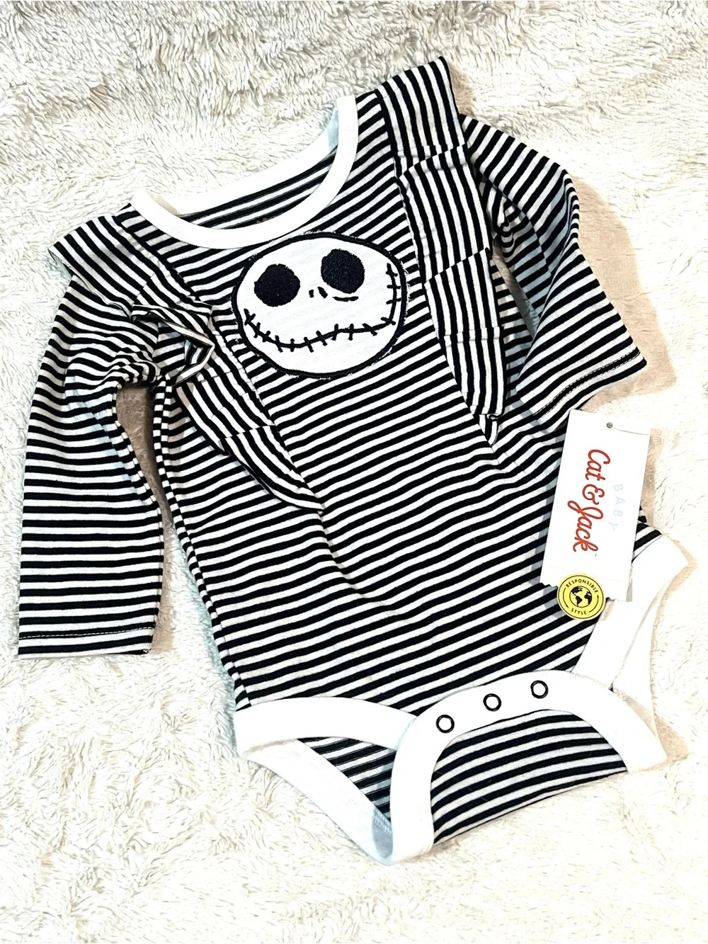 0-3 mo Jack Skellington bodysuit